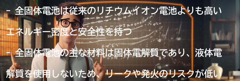 全固体電池とは？の要点まとめ