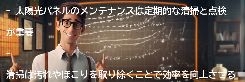 太陽光パネルのメンテナンス方法の要点まとめ