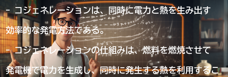 コジェネレーションの仕組みの要点まとめ