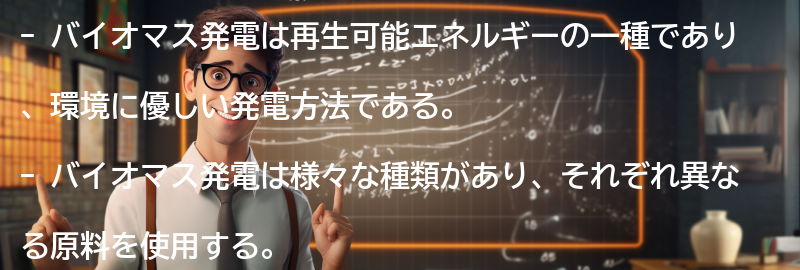 バイオマス発電の意義と種類の要点まとめ