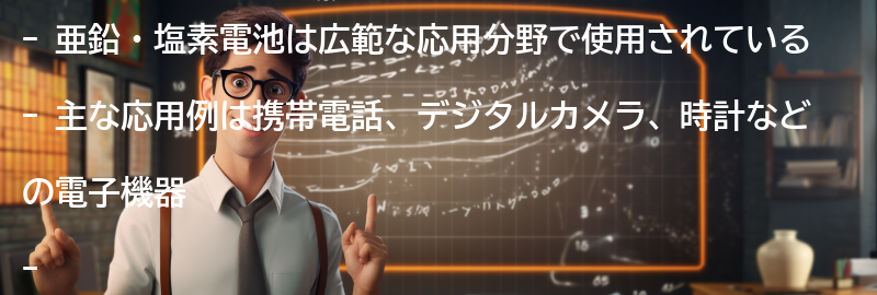 亜鉛・塩素電池の応用例の要点まとめ