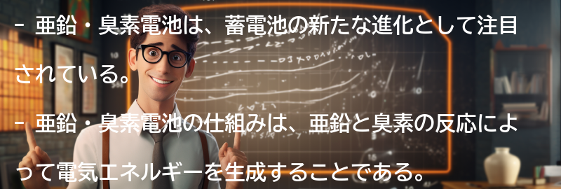 亜鉛・臭素電池の仕組みの要点まとめ