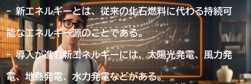 導入が進む新エネルギーとはの要点まとめ
