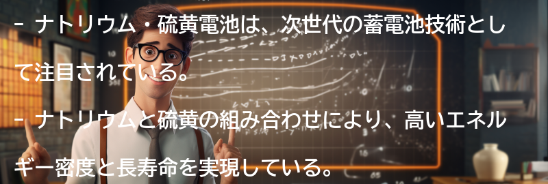 ナトリウム・硫黄電池とはの要点まとめ
