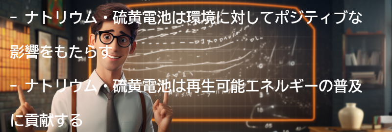 ナトリウム・硫黄電池の環境への影響の要点まとめ