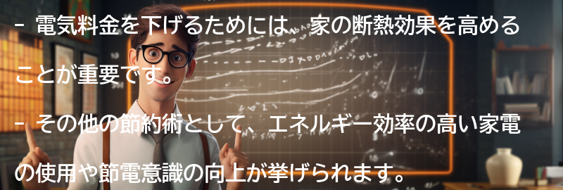 その他の節約術と注意点の要点まとめ