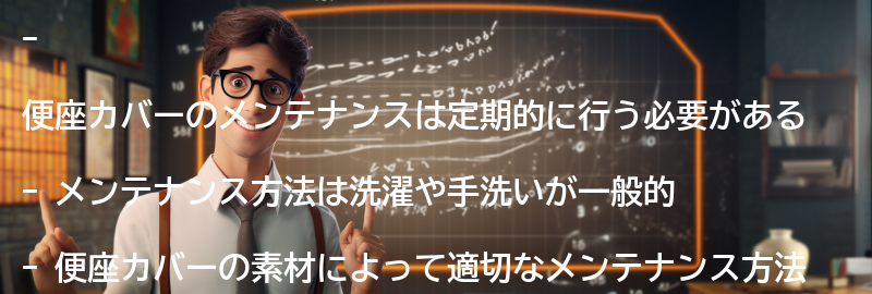 便座カバーのメンテナンス方法の要点まとめ