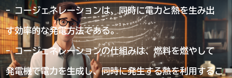 コージェネレーションの仕組みと原理の要点まとめ