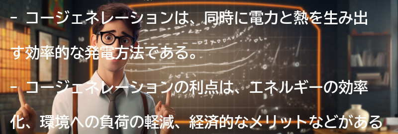 コージェネレーションの利点とメリットの要点まとめ