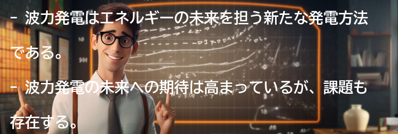 波力発電の未来への期待と課題の要点まとめ