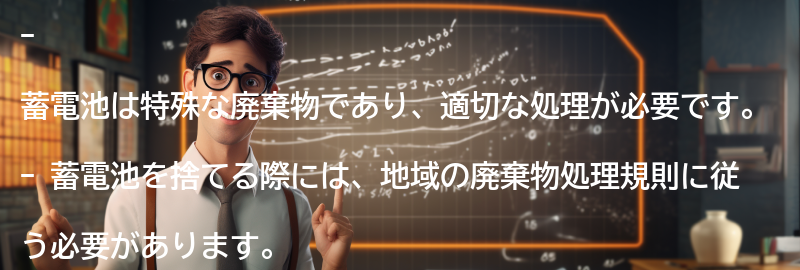 蓄電池の廃棄物としての扱い方の要点まとめ