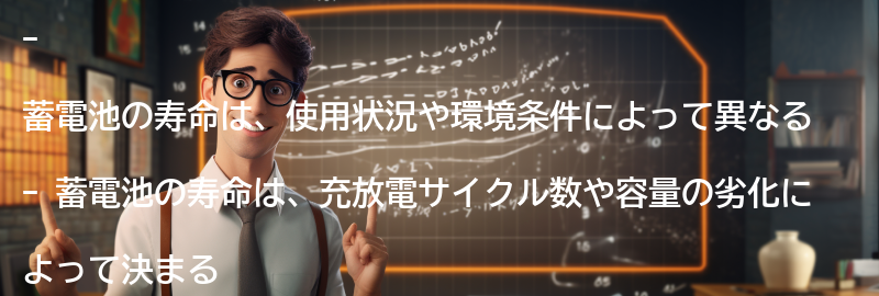 蓄電池の寿命とは何ですか？の要点まとめ