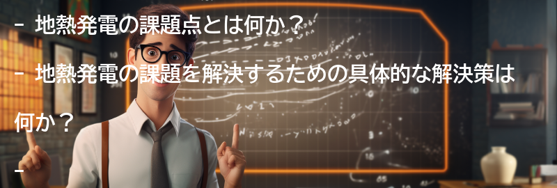 地熱発電の課題解決策の要点まとめ