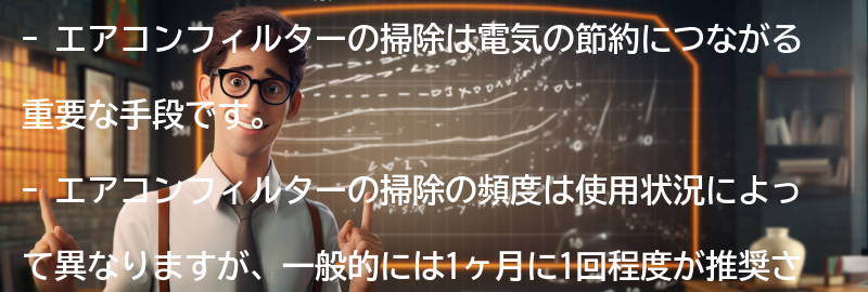 エアコンフィルターの掃除の方法の要点まとめ