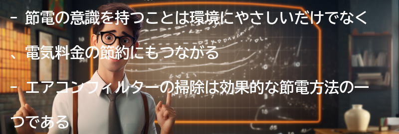 節電の意識を持つことの重要性の要点まとめ