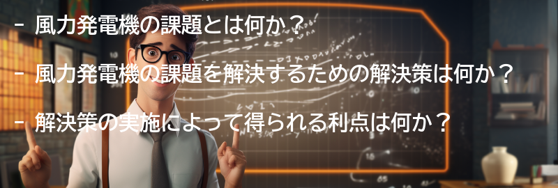 風力発電機の課題と解決策の要点まとめ