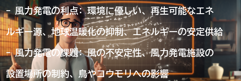 風力発電の利点と課題の要点まとめ