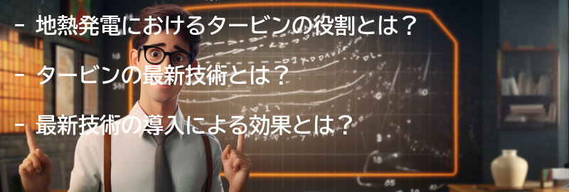 地熱発電におけるタービンの最新技術の要点まとめ