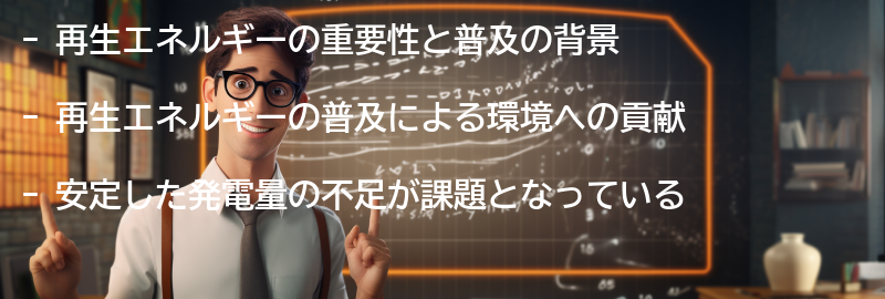 再生エネルギーの重要性と普及の背景の要点まとめ