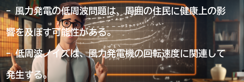 低周波問題の影響とは?の要点まとめ