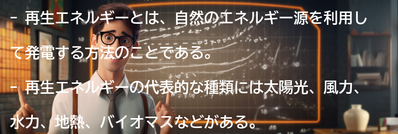 再生エネルギーとはの要点まとめ