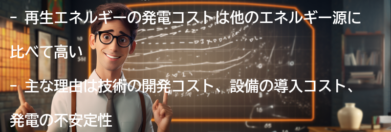 再生エネルギーの発電コストの概要の要点まとめ