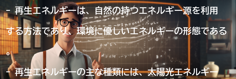 再生エネルギーとはの要点まとめ