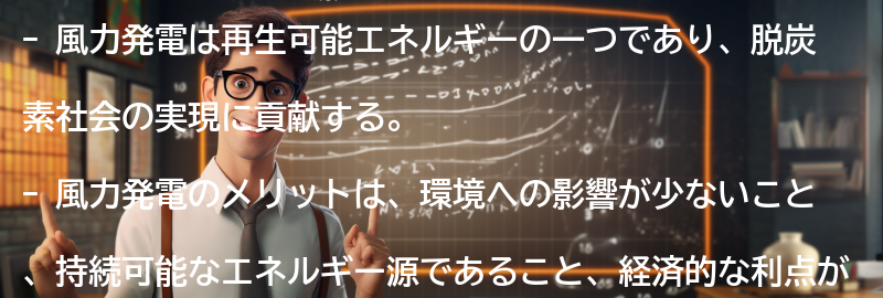 風力発電のメリットとは？の要点まとめ