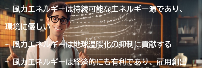 風力エネルギーの利点の要点まとめ