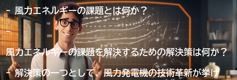 風力エネルギーの課題と解決策の要点まとめ