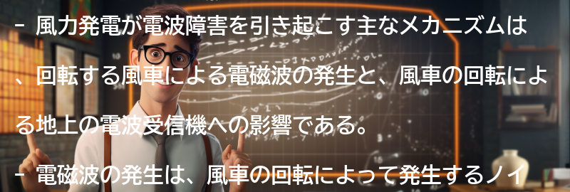 風力発電が電波障害を引き起こすメカニズムの要点まとめ