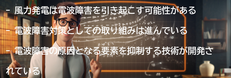 電波障害対策としての取り組みの要点まとめ