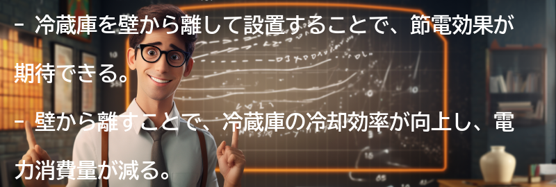 冷蔵庫を壁から離して設置する理由の要点まとめ
