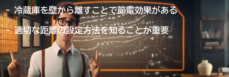 冷蔵庫の壁からの距離の適切な設定方法の要点まとめ