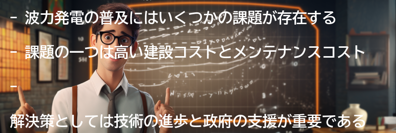 波力発電の普及に向けた課題と解決策の要点まとめ