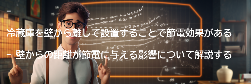 冷蔵庫の壁からの距離が節電に与える影響の要点まとめ