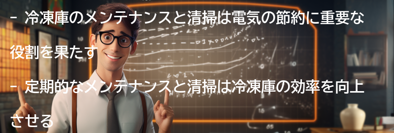 冷凍庫のメンテナンスと清掃の重要性の要点まとめ