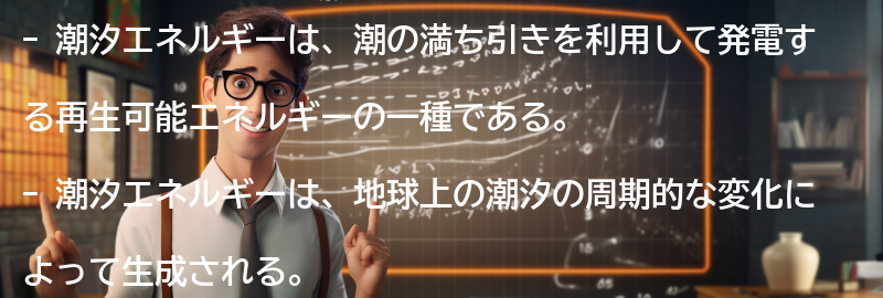 潮汐エネルギーとは何か？の要点まとめ