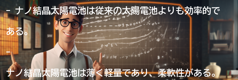 ナノ結晶太陽電池のメリットの要点まとめ