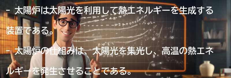 太陽炉の仕組みと原理の要点まとめ