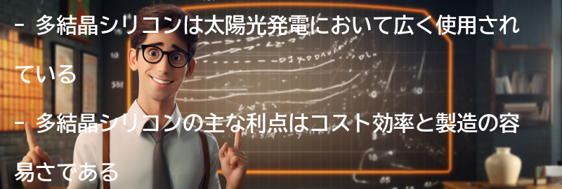 多結晶シリコンとはの要点まとめ